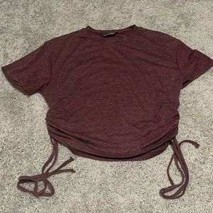 SHEIN crop top side tie